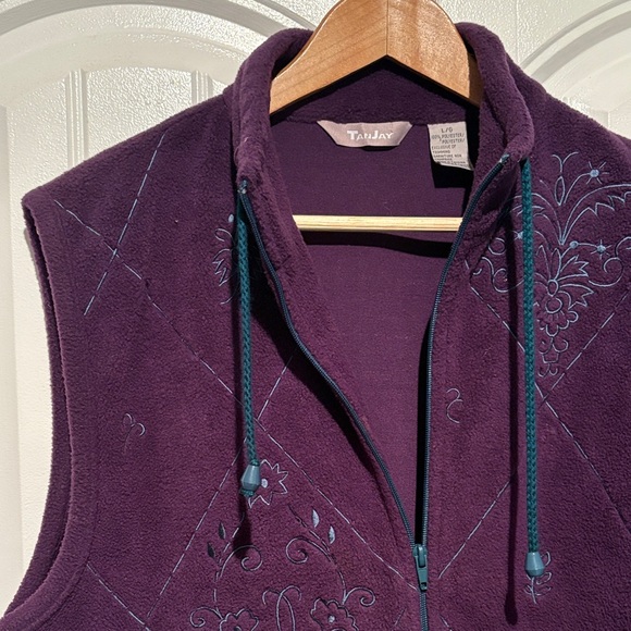 TanJay Deep Purple Vest with Teal Accents - Picture 2 of 6